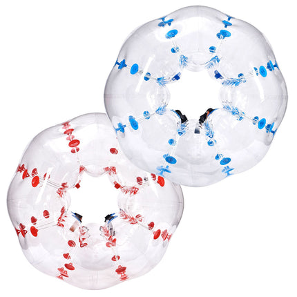 Inflatable Bumper Balls 2-Pack, 5FT/1.5M Body Sumo Zorb Balls for Teen & Adult, 0.8mm Thick PVC Human Hamster Bubble Balls for Outdoor Team Gaming Play, Bumper Bopper Toys for Garden, Yard, Park