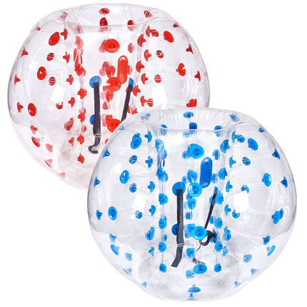 Inflatable Bumper Balls 2-Pack, 5FT/1.5M Body Sumo Zorb Balls for Teen & Adult, 0.8mm Thick PVC Human Hamster Bubble Balls for Outdoor Team Gaming Play, Bumper Bopper Toys for Garden, Yard, Park