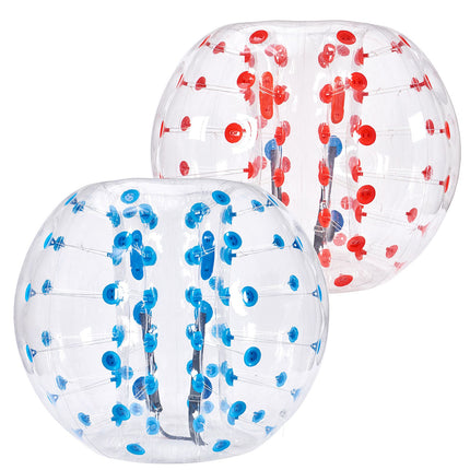 Inflatable Bumper Balls 2-Pack, 5FT/1.5M Body Sumo Zorb Balls for Teen & Adult, 0.8mm Thick PVC Human Hamster Bubble Balls for Outdoor Team Gaming Play, Bumper Bopper Toys for Garden, Yard, Park