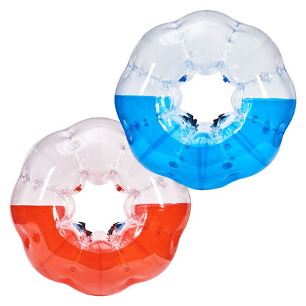 Inflatable Bumper Balls 2-Pack, 5FT/1.5M Body Sumo Zorb Balls for Teen & Adult, 0.8mm Thick PVC Human Hamster Bubble Balls for Outdoor Team Gaming Play, Bumper Bopper Toys for Garden, Yard, Park
