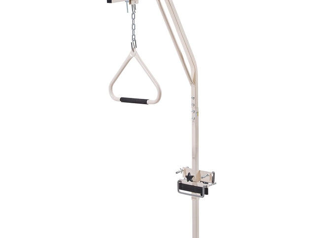 Trapeze Bar for Bed Mobility, Medical Bed Trapeze with Clamps & Metal Chain, 250LBS Weight Capacity Pull Up Assist Bar for Elderly & Disabled, Ideal for Home Care, Hospitals, Nursing Homes