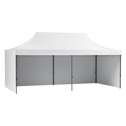 Pop Up Canopy Tent Outdoor Gazebo Tent 10x20FT with Sidewalls & Bag White