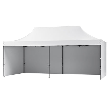 Pop Up Canopy Tent Outdoor Gazebo Tent 10x20FT with Sidewalls & Bag White