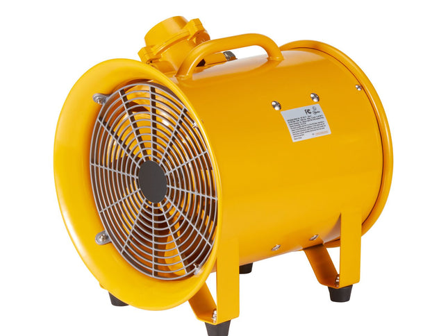 Portable Ventilator, 304.8mm/12inch Heavy Duty Cylinder Fan, 550W Strong Shop Exhaust Fan 2500CFM, 3m Power Cord (No charging head), Industrial Utility Blower for Sucking Dust, Smoke Home/Workplace