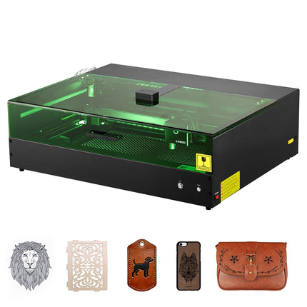 Laser Engraver, 20W, Laser Engraving and Cutting Machine with Enclosure Camera, Laser Cutter, 36000 mm/min, 500 x 320 mm Working Area, for Wood, Leather, Glass, Paper, Certain Metal, Class 1