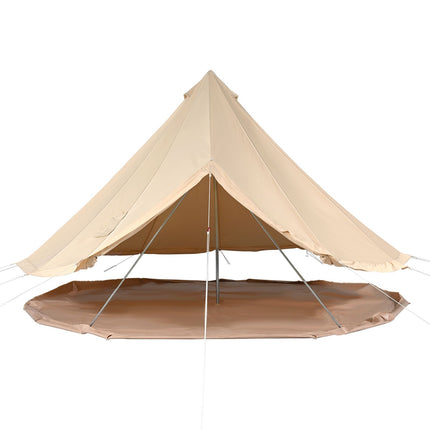 Canvas Bell Tent 4m/13.12ft 4-Season Camping Yurt Tent with Stove Jack