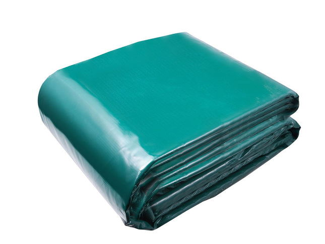 PVC Waterproof Tarpaulin with Grommets & Reinforced Edges – 16.5 x 29.5ft, Green