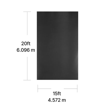 Roll Roofing, 4.57 x 6 m, 45 mil EPDM Rubber Roofing, Long Lifespan & Weather-resistant, Withstands Harsh Temperatures, Flexible & Easy Installation, Roof Underlayment for RVs, Roofs, Ponds