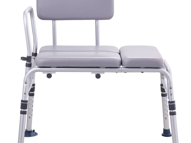 Tub Transfer Bench for Bathtub 500lbs, Shower Seats for Adults, Lightweight Shower Bench for Elderly and Disabled with Padded Seat, Non-Slip Bath Seats with Armrest and Reversible Backrest