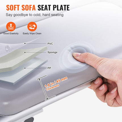Padded Tub Transfer Bench with Armrest & Reversible Backrest ‚Äì Non-Slip, 500lbs Capacity