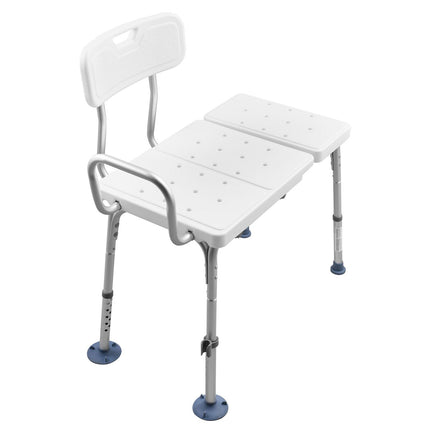 Tub Transfer Bench with Arm, Backrest & Curtain Slot ‚Äì Adjustable Height, 180kg Capacity