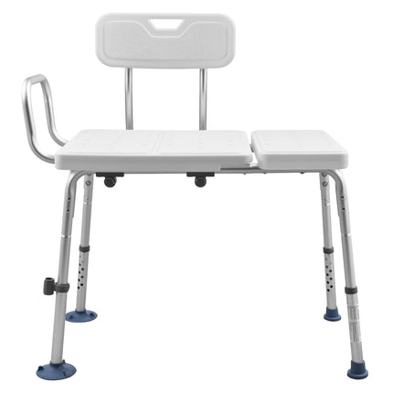 Tub Transfer Bench with Arm, Backrest & Curtain Slot ‚Äì Adjustable Height, 180kg Capacity