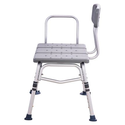 Adjustable Tub Transfer Bench with Armrest & Reversible Backrest ‚Äì Non-Slip, 400lbs Capacity