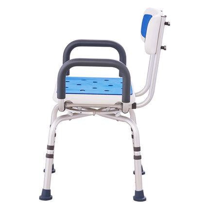 360¬∞ Swivel Shower Chair with Arms & Backrest ‚Äì Adjustable Height, Non-Slip, 400lbs Capacity