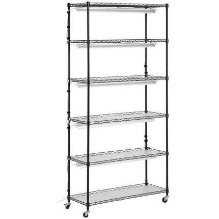 VEVOR Plant Stand with Grow Light 6 Tiers 180W 180 cm  Indoor Plant Grow Shelf