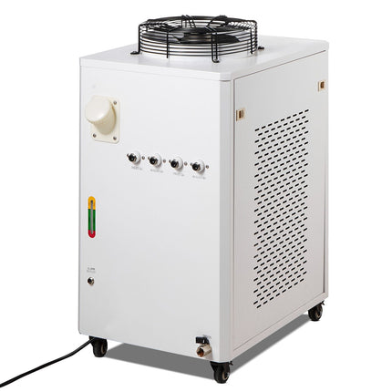 Industrial Water Chiller, CW6000, 1500W Industrial Water Cooler Cooling System with Compressor 15L Water Tank Capacity 65 L/min Max Flow Rate, for CO2 Laser Engraving Machine Cooling Machine