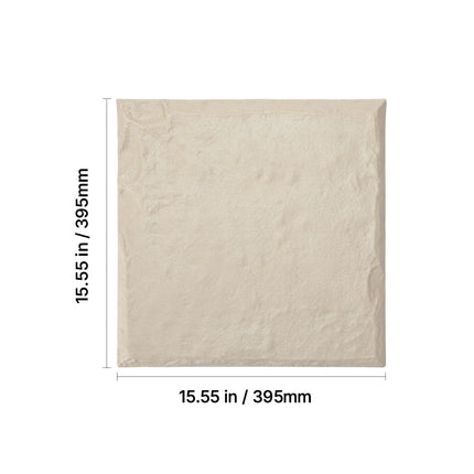 Garden Stepping Stones, 16Pcs 39.5x39.5 cm, Decorative Stepping Stones with Stakes, Weather-Resistant Plastic Pathway Pavers, Smooth Surface, Outdoor Walkway for Lawn Patio Landscape, Beige