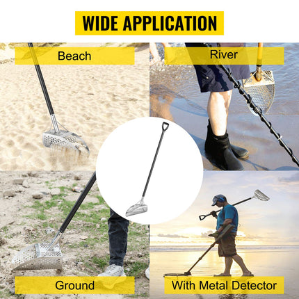 Metal Detector Sand Scoop Detecting Hunting Scoop w/ Carbon Fiber Handle