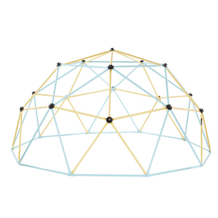 Climbing Dome, 305cm Geometric Dome Climber, 453kg Loading Jungle Gym Playground with 2 Basketballs & Octopus Net, Easy-Assembly Outdoor Backyard Climbing Equipment for Kids 3 to 10 Years Old