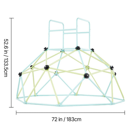 Climbing Dome, 183cm Geometric Dome Climber for Kids, 270kg Loading Indoor/Outdoor Jungle Gym Playground, Easy-Assembly Backyard Climbing Play Equipment for Boys Girls 3 to 10 Years Old
