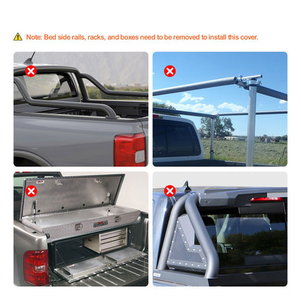 Truck Bed Cover, Roll Up Truck Bed Tonneau Cover, Compatible with 2002-2018 Dodge Ram 1500, 2003-2024 2500 3500, 2019-2024 Classic, for 6.4 x 5.5 ft Bed, Soft PVC material, Roll Up Tonneau Cover