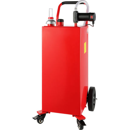 30 Gallon Fuel Caddy Portable Storage Tank 23.5 L/min with 180W Pump