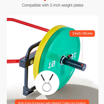 Trap Bar Hex Bar, 50mm Hex Barbell, 240 kg Capacity Shrug Bars, Weightlifting and Strength Training Equipment, Home Gym for Squats, Deadlifts, Shoulder Presses, Red