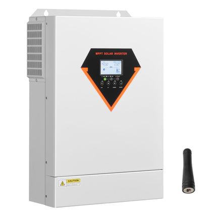Hybrid Solar Inverter, 6000W, All in One Pure Sine Wave Power Inverter Charger, 220V AC, with Built-in 120A MPPT Solar Charger Controller, for Off-Grid System Lead Acid Lithium Battery
