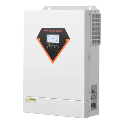 Hybrid Solar Inverter, 6000W, All in One Pure Sine Wave Power Inverter Charger, 220V AC, with Built-in 120A MPPT Solar Charger Controller, for Off-Grid System Lead Acid Lithium Battery