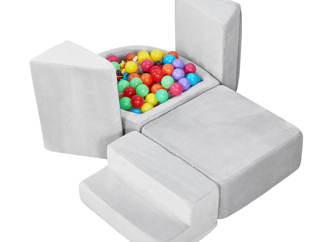 Toddler Foam Climbing Blocks with Ball Pit ‚Äì 5-Piece Set, Ages 6 Months‚Äì3 Years (Balls Not Included)