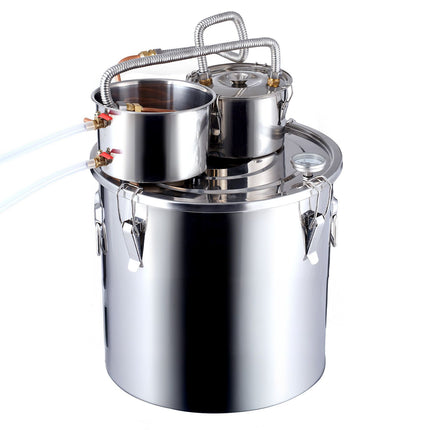 Moonshine Still Water Alcohol Distiller 13.2Gal w/Thumper Keg & Water Pump