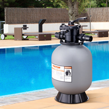 Swimming Pool Sand Filter with 7-Way Valve ‚Äì 16in/406.4mm, Up to 35 GPM