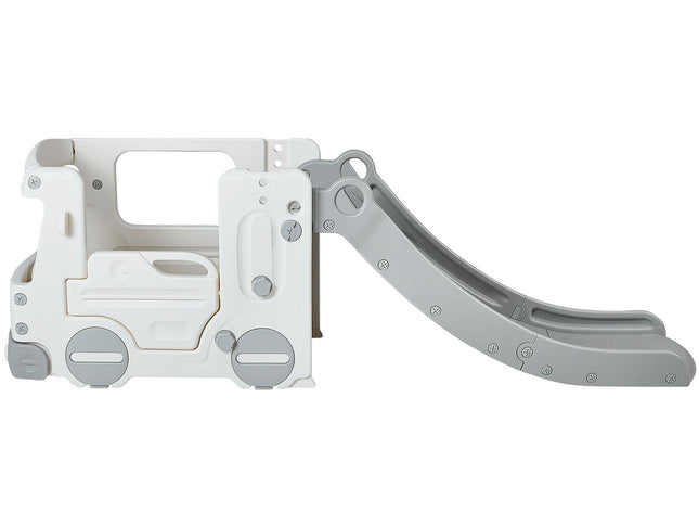 Toddler Slide with Climbing Ladder & Bus Playhouse ‚Äì Ages 1‚Äì12, 50kg Capacity