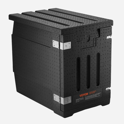 VEVOR Insulated Food Pan Carrier, 90L Hot Box for Catering, LLDPE Food Box Carrier with Double Buckles, Front Loading Food Warmer for Restaurant, Canteen, etc.