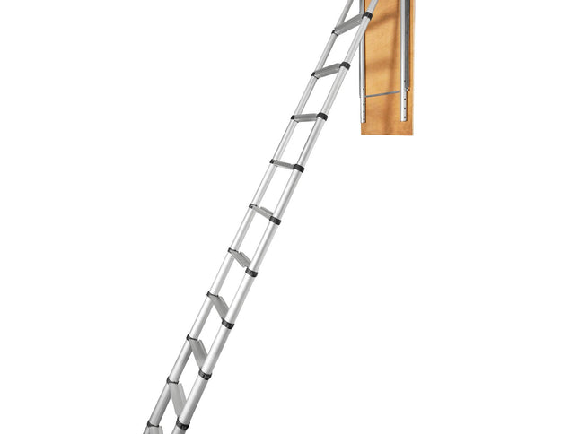 VEVOR Attic Ladder Telescoping, 158.76kg Capacity, 100cm x 59.94cm,Multi-Purpose Aluminium Extension, Lightweight and Portable,Fits298.7cm-320.04cmCeilingHeights,Convenient Access to Your Attic Standa
