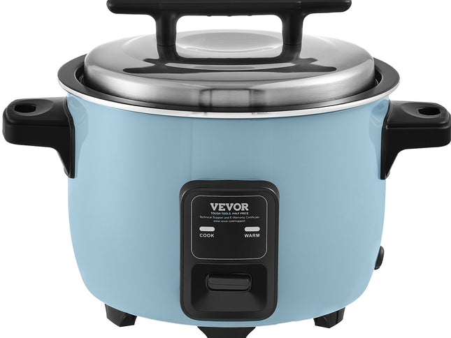 Commercial Rice Cooker, 40-Cup Rice Cooker, 8 Liter Large Rice Cooker and Warmer with Nonstick Inner Pot, Fast Cooking and 24-Hour Keep Warm, with Rice Cup and Paddle, for Restaurant