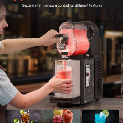 VEVOR 3L Commercial Slushy Machine Margarita Smoothie Frozen Drink Maker
