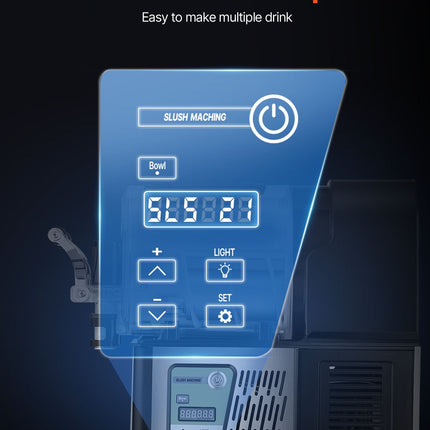 VEVOR 3L Commercial Slushy Machine Margarita Smoothie Frozen Drink Maker