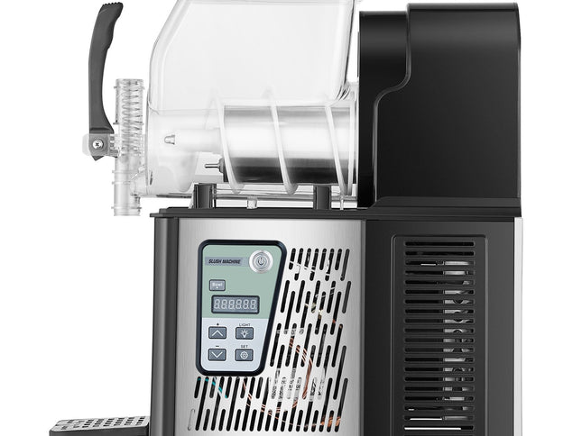 VEVOR Commercial Slushy Machine, 4L Single Tank Frozen Drink Machine, 16 Cups Stainless Steel Margarita Smoothie Frozen Drink Maker, Slushie Maker for Home Party Restaurants Cafe Bars