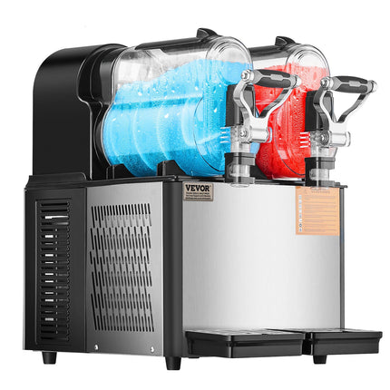 VEVOR 3Lx2 Tank Commercial Slushy Machine Margarita Smoothie Frozen Drink Maker