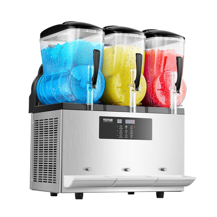 VEVOR 12Lx3 Tank Commercial Slushy Machine Margarita Smoothie Frozen Drink Maker