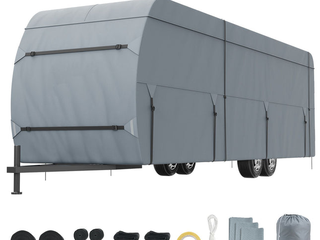4-Layer Non-Woven Class A RV Cover with Storage Bag & Patches – 9.1–9.8m, Waterproof