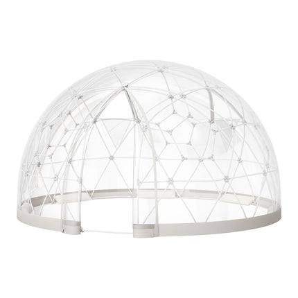 Garden Dome Tent, 2.9 x 1.75 m Outdoor Clear Bubble Tent for 2-4 Person, Weatherproof Geodesic Dome Greenhouse with Window, PVC Igloo Tents for Backyard Patios Camping Party Wedding