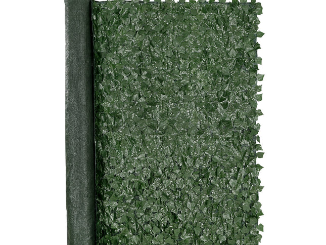 VEVOR Ivy Privacy Fence, 1830 x 2440 mm Artificial Green Wall Screen, Greenery Ivy Fence with Mesh Cloth Backing and Strengthened Joint, Faux Hedges Vine Leaf Decoration for Outdoor Garden, Yard