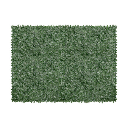VEVOR Ivy Privacy Fence, 1830 x 2440 mm Artificial Green Wall Screen, Greenery Ivy Fence with Mesh Cloth Backing and Strengthened Joint, Faux Hedges Vine Leaf Decoration for Outdoor Garden, Yard