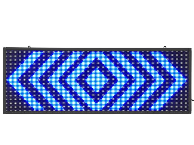 Programmable LED Sign, P10 Full Color LED Scrolling Panel, DIY Custom Text Animation Pattern Display Board, WIFI USB Control Message Shop Sign for Store Business Party Bar Advertising, 99x35cm