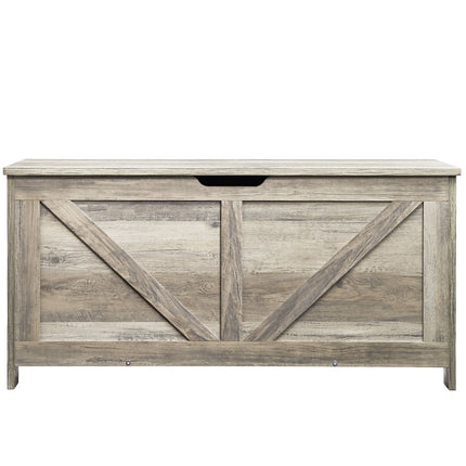 Kids Toy Storage Bench Wooden Toy Box Chest 38.98 x 15.55 x 18.9 in Gray