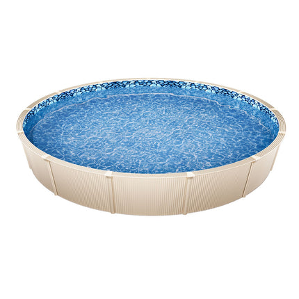 21-ft Round Above Ground Pool Liner, Unibead Pool Liners, Standard Gauge, 52inch Wall Height, Designed for Steel Sided Above-Ground Swimming Pools