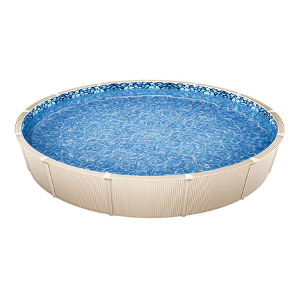 27-ft Round Above Ground Pool Liner, Unibead Pool Liners, Standard Gauge, 52inch Wall Height, Designed for Steel Sided Above-Ground Swimming Pools