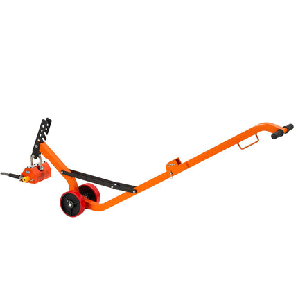 Magnetic Lid Lifter Dolly, 600 kg Pulling Capacity, Steel Dolly with Heavy Duty Magnet Lift and 2 Wheels, Adjustable Handle, N42 Neodymium, Foldable and Portable, for Lifting Manhole Covers
